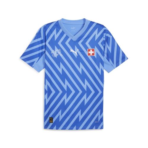 Preview: Schweiz Kinder Torwart EM Trikot blau - 2024-25
